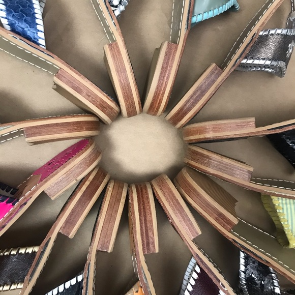 Jack Roger Leather Thong Sandals Whipstitch Hampton - Picture 2 of 14